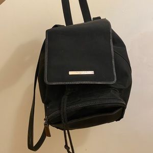mini black backpack
